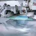 Máquina de plegado de cortina de alta velocidad de 220V 150kg con control PLC